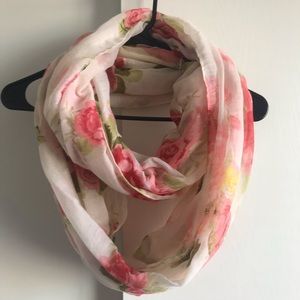 Floral infinity scarf
